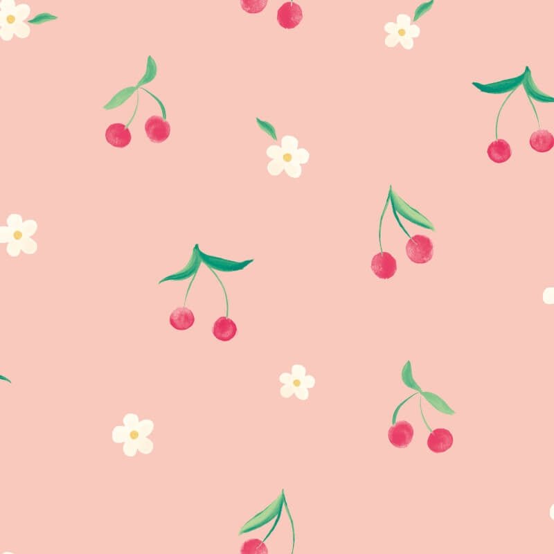 Cherry Dance Wallpaper - Watermelon - Hoopla Walls - HWA1296WWallpaper199