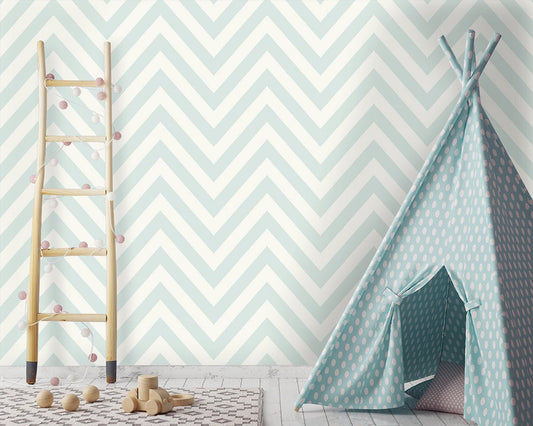 Chevron Wallpaper - Teal - Holden Décor - 12570Wallpaper199