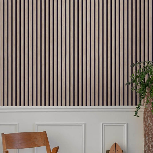Ciara Hermes Wooden Slat Effect Wallpaper - Brown/Black - Grandeco - A63601Wallpaper199