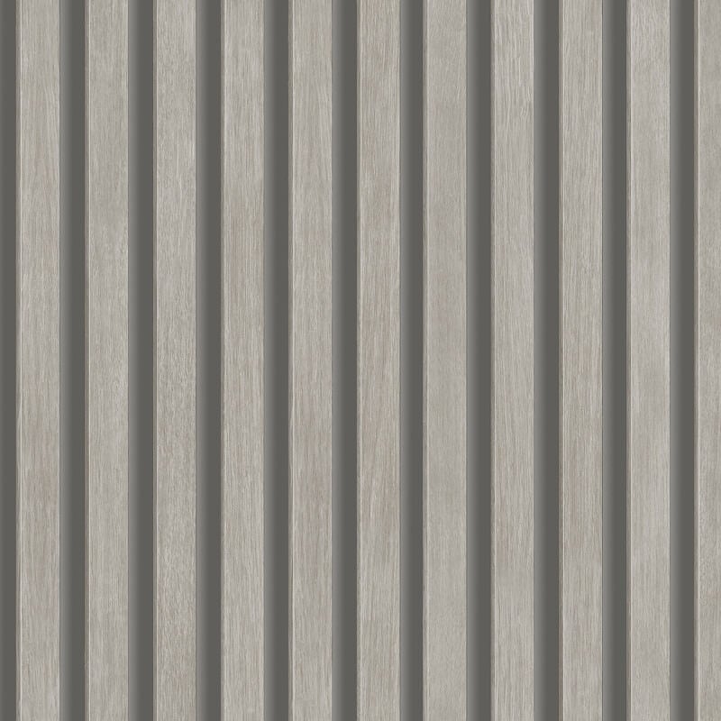 Ciara Hermes Wooden Slat Effect Wallpaper - Grey/Black - Grandeco - A63603Wallpaper199