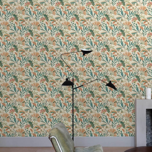 Ciara Matisse Tropical Floral Wallpaper - Cream Multi - Grandeco - A63801Wallpaper199