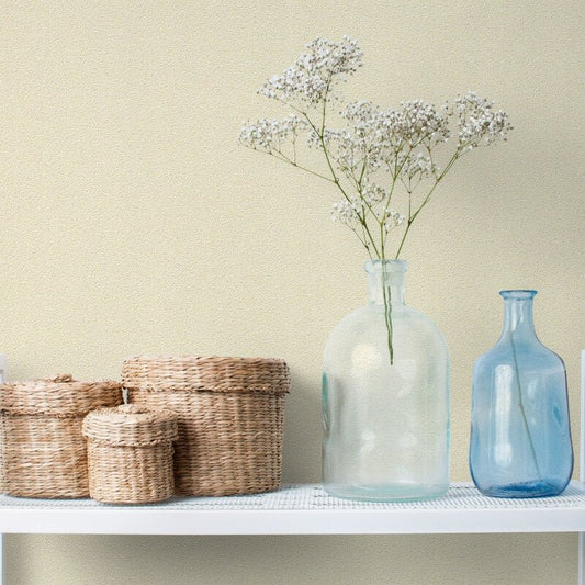 Ciara Uni City Life Plain Wallpaper - Cream - Grandeco - A13317Wallpaper199