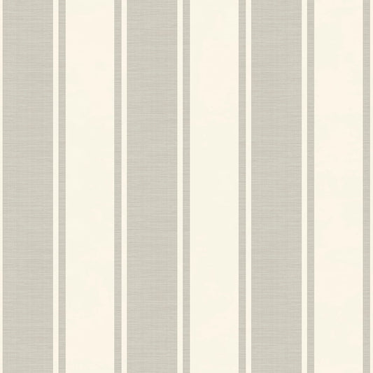Classic Italian Elegant Stripe Wallpaper - Silver/Ivory - Galerie - 23671Wallpaper199