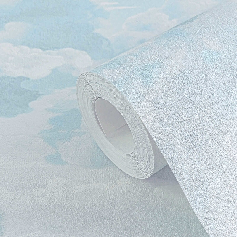 Cloud Motif Wallpaper - White/Blue - Michalsky Living - 39985-3Wallpaper199