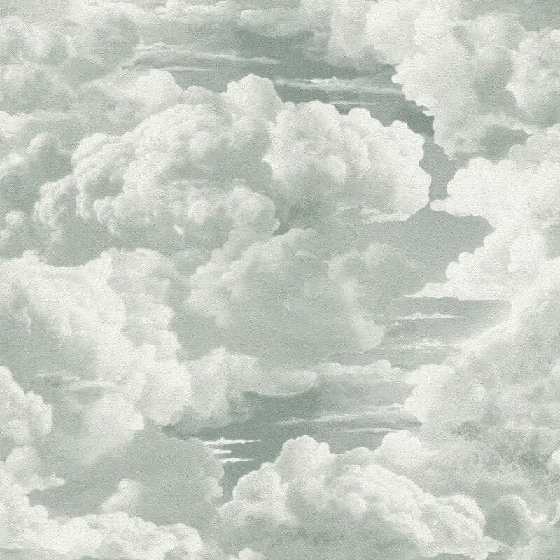Cloud Motif Wallpaper - White/Grey - Michalsky Living - 39985-1Wallpaper199