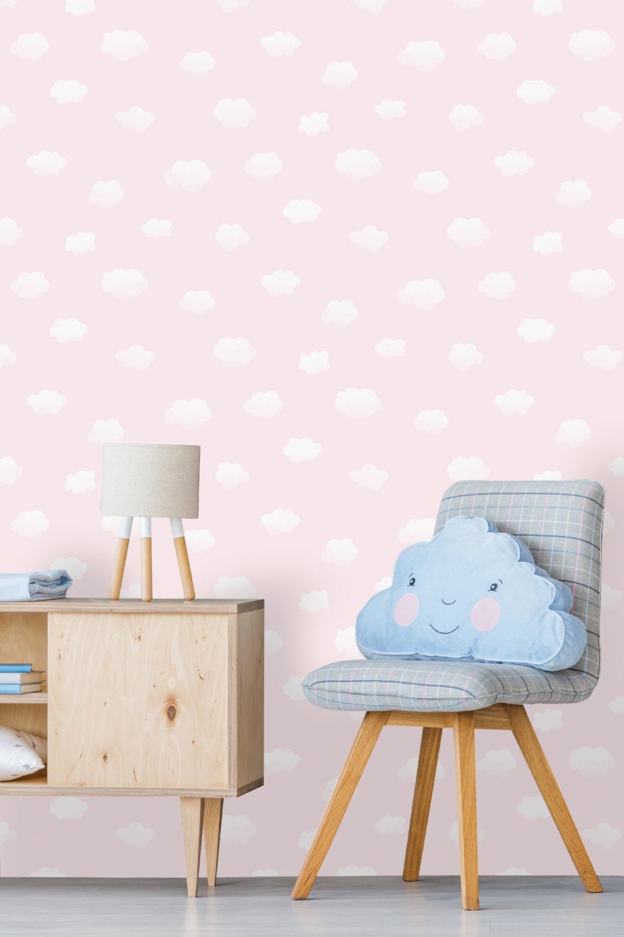 Cloudy Sky Wallpaper - Pink - Holden Décor - 90992Wallpaper199
