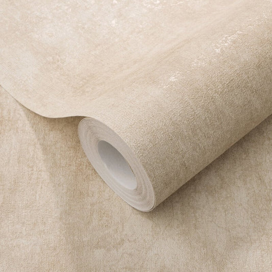 Concrete Texture Metallic Wallpaper - Beige/Gold - Elle Decoration - 10438 - 02Wallpaper199