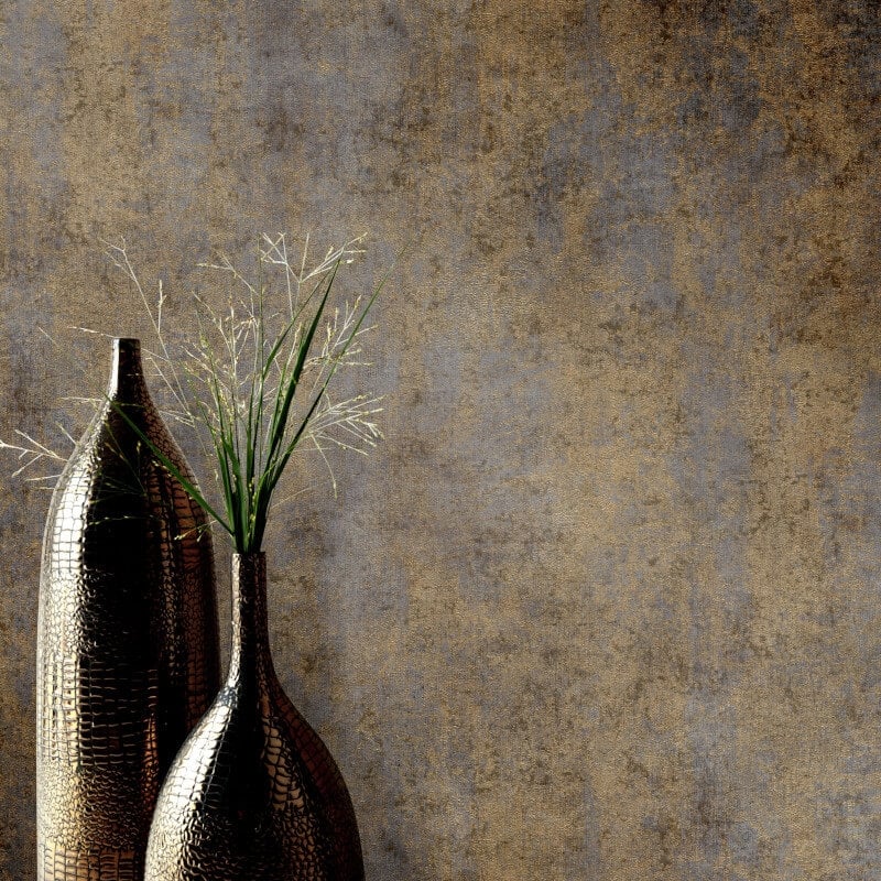 Concrete Texture Metallic Wallpaper - Taupe/Grey - Elle Decoration - 10438 - 38Wallpaper199