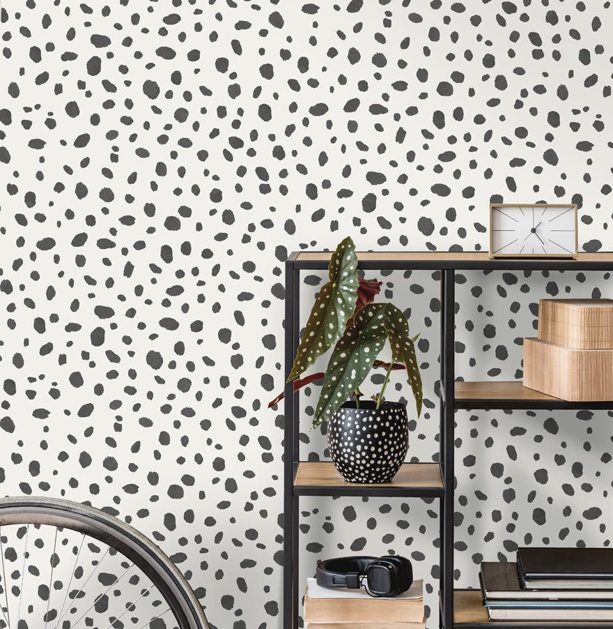 Dalmatian Wallpaper - Black and White - Holden Décor - 12940Wallpaper199