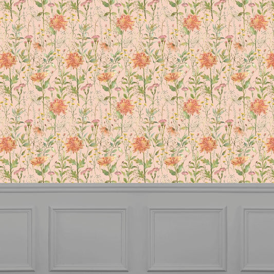 Delamere Wallpaper - Apricot - Voyage Maison - DELAMER/WPO/APRWallpaper199