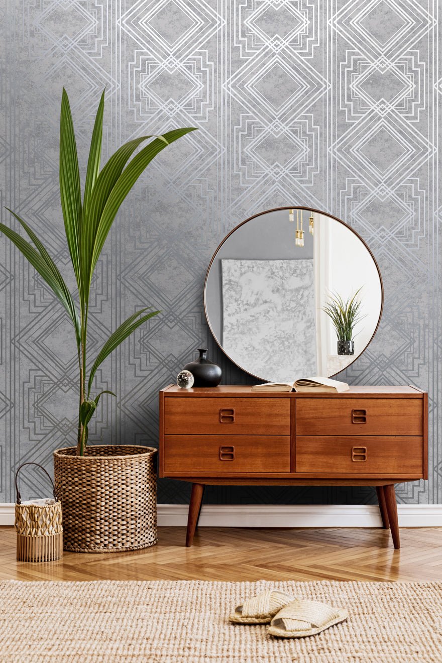 Delano Wallpaper - Grey Silver - Holden Décor - 75943Wallpaper199