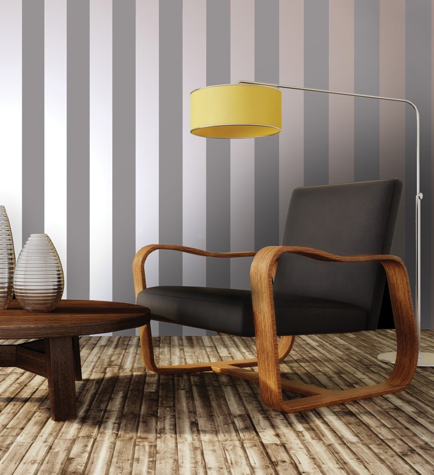Dillan Stripe Wallpaper - Rosegold/Grey - Holden Décor - 12762Wallpaper199