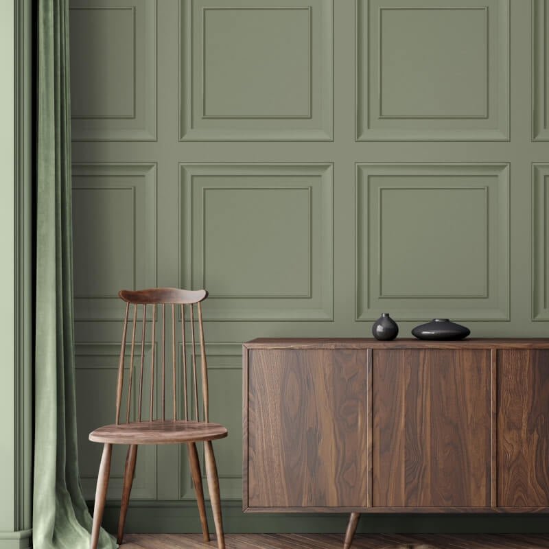 Distinctive Square Panel Wallpaper - Sage - Fine Décor - FD43390Wallpaper199