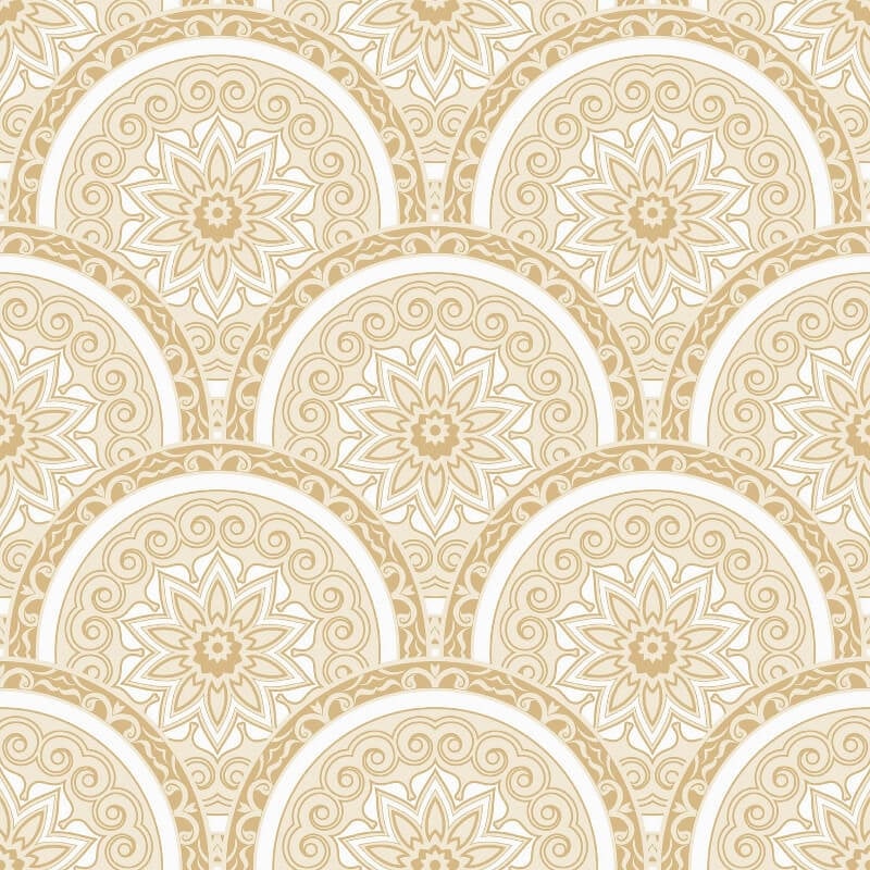 Divine Plates Metallic Wallpaper - Gold - SK Filson - SK10027Wallpaper199