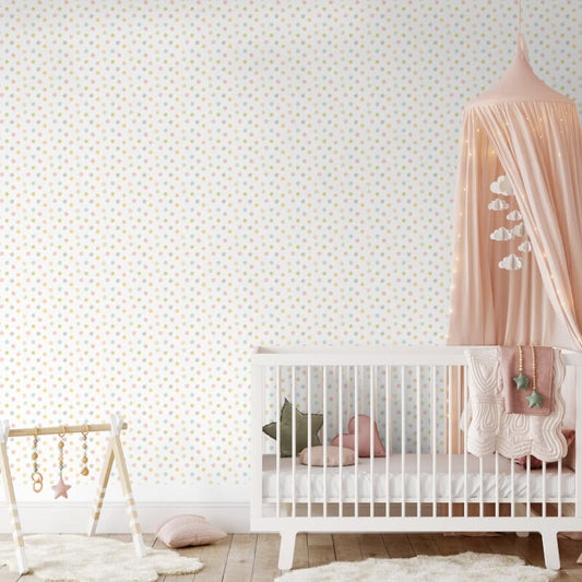 Dotty Wallpaper - Pastel Riot - Hoopla Walls - HWA1316WWallpaper199