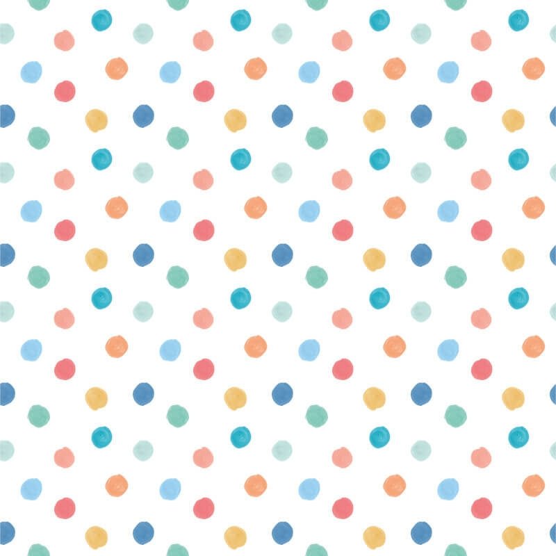 Dotty Wallpaper - Teal Mix - Hoopla Walls - HWA1318WWallpaper199