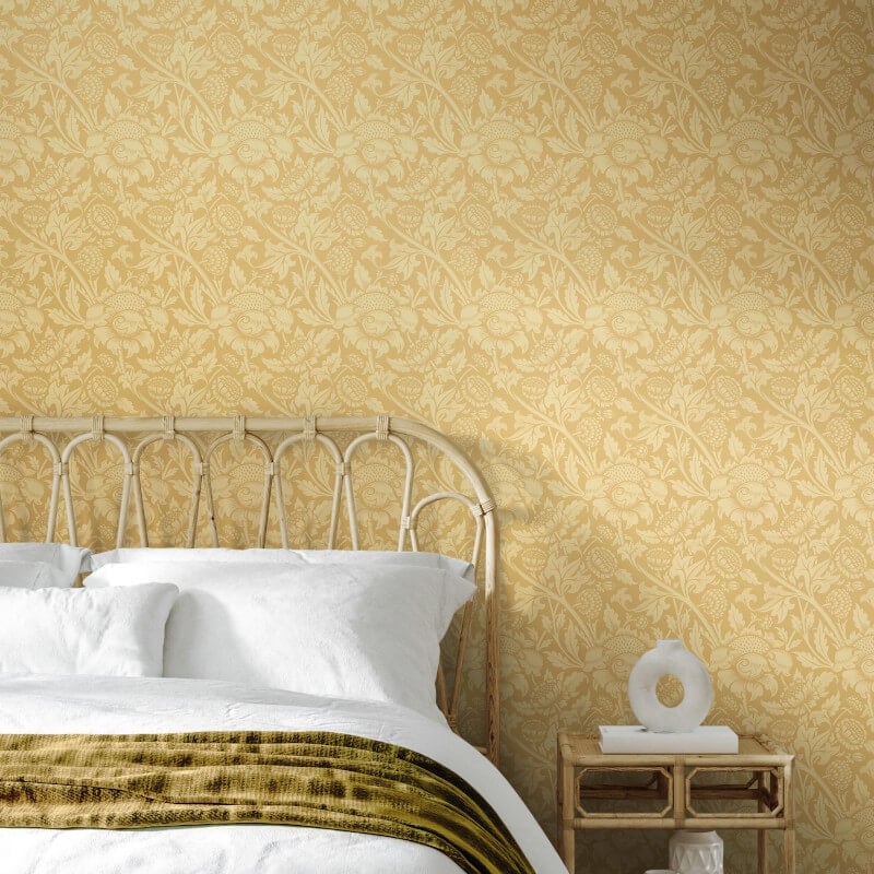 Elegance Damask Trail Wallpaper - Gold - Hoopla Walls - HWA1244WWallpaper199