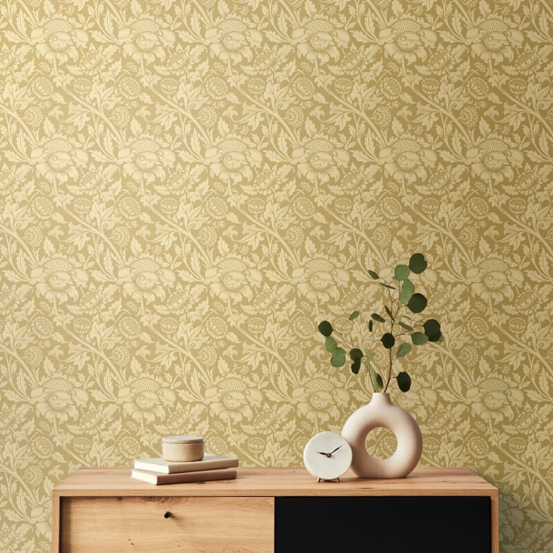 Elegance Damask Trail Wallpaper - Hemp - Hoopla Walls - HWA1243WWallpaper199
