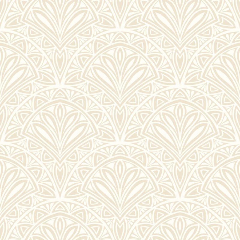 Elegance Deco Fan Wallpaper - Natural - Hoopla Walls - HWA1022WWallpaper199
