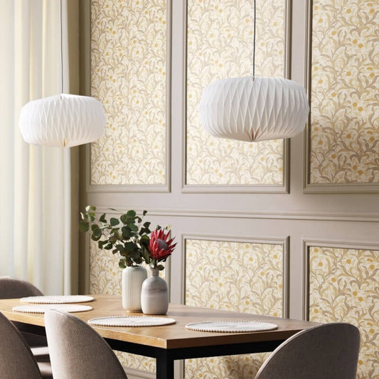 Elegance Floral Trail Wallpaper - Stone - Hoopla Walls - HWA1262WWallpaper199