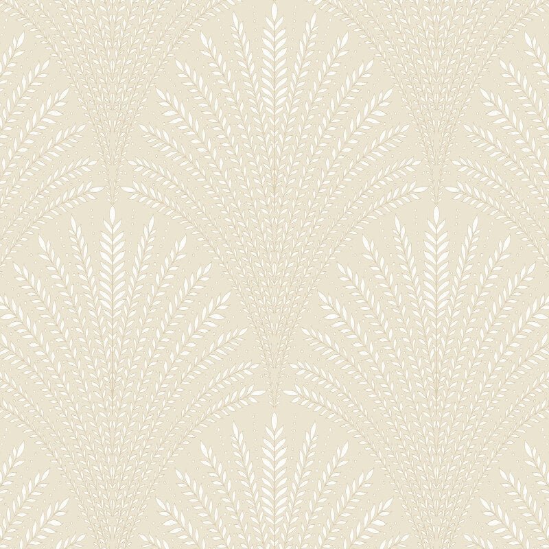 Elegance Leaf Fan Wallpaper - Natural - Hoopla Walls - HWA1031WWallpaper199