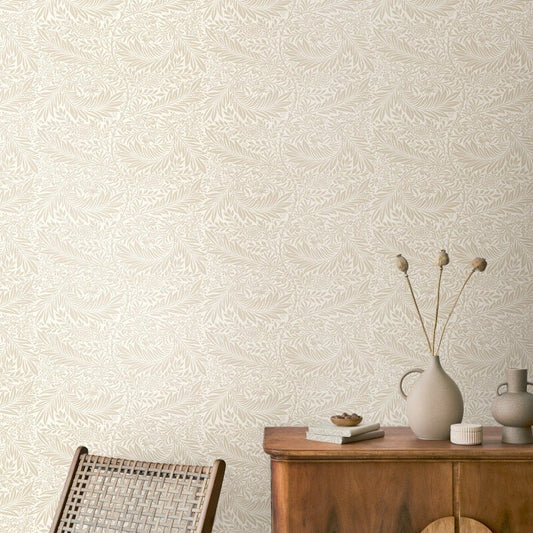 Elegance Leaf Vine Wallpaper - Natural - Hoopla Walls - HWA1229WWallpaper199