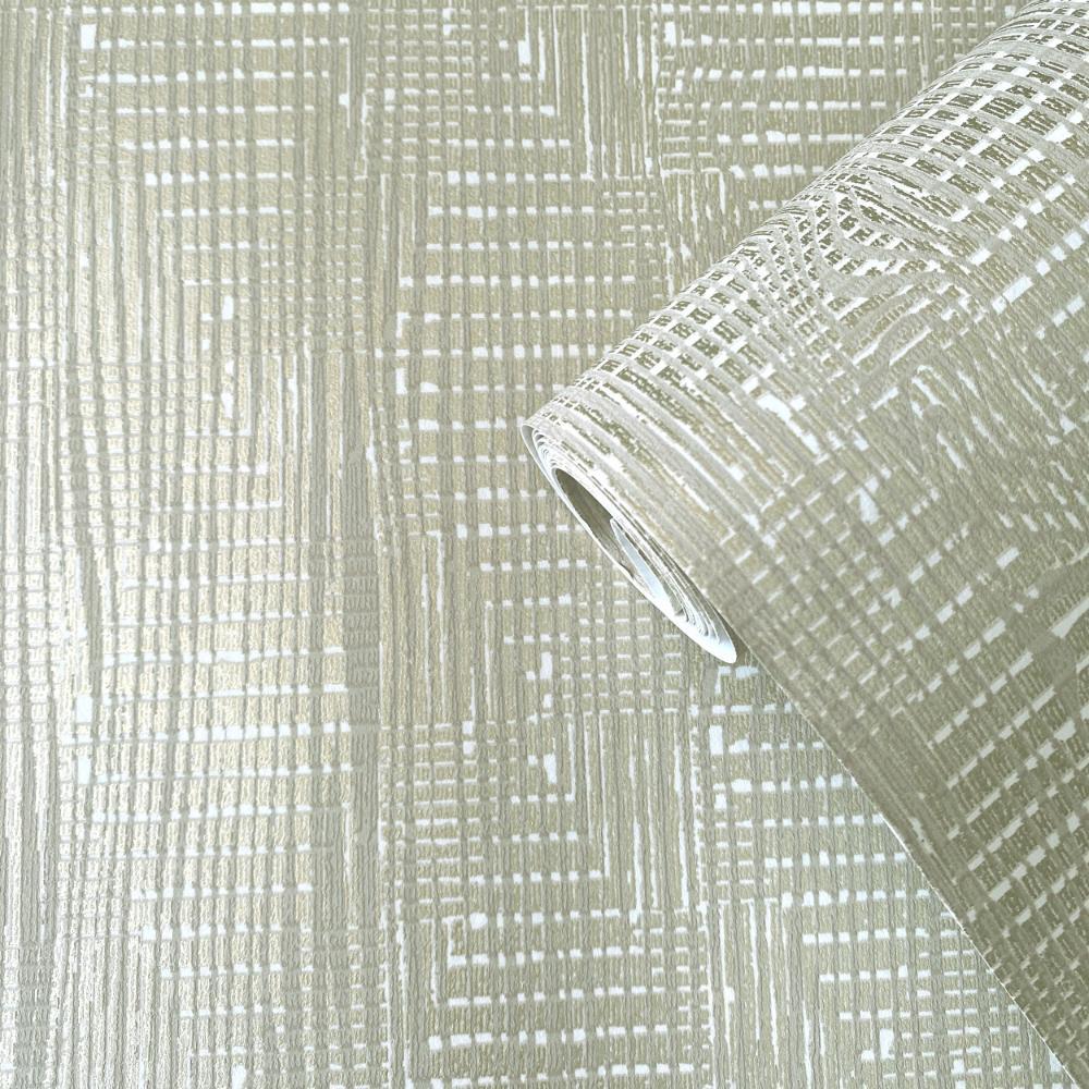 Elegance Loose Weave Wallpaper - Beige - Galerie - AM22003 - 4Wallpaper199