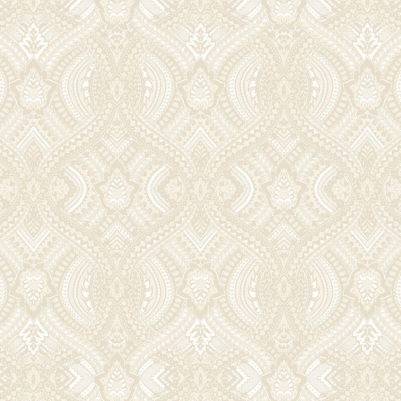 Elegance Ogee Damask Wallpaper - Natural - Hoopla Walls - HWA1034WWallpaper199