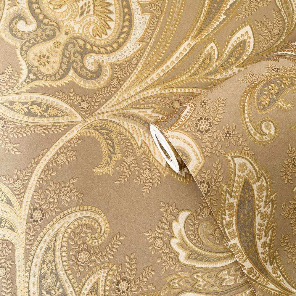 Elegance Paisley Wallpaper - Bronze Brown - Galerie - DWP0355 - 06Wallpaper199