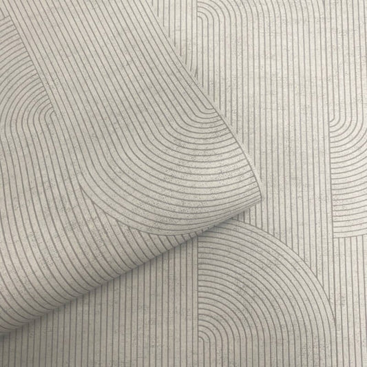 Ellipse Geometric Wallpaper - Taupe - Muriva - 197101Wallpaper199