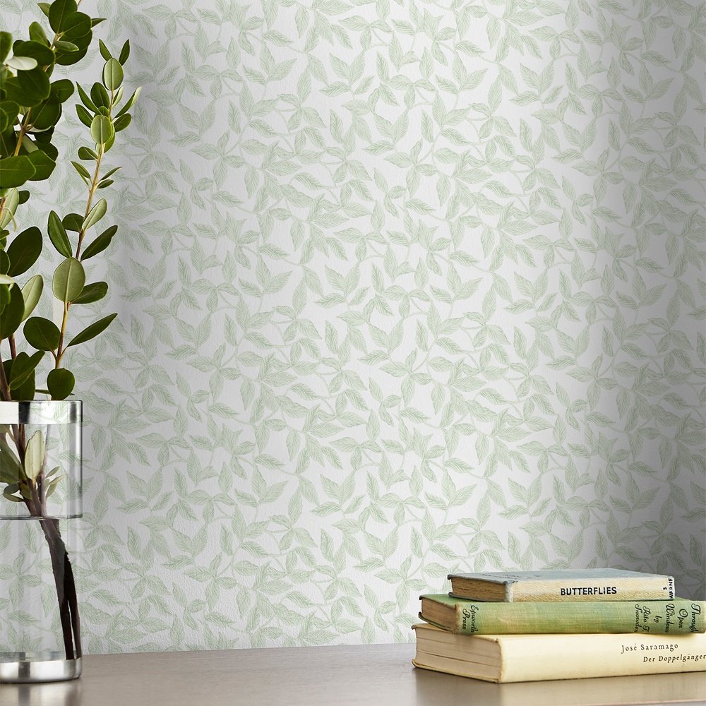 Erwood Wallpaper - Pale Eau de Nil - Laura Ashley - 115265Wallpaper199