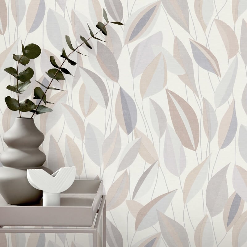 Foliage Leaf Wallpaper - Beige/Cream - Erismann - 10431 - 31Wallpaper199