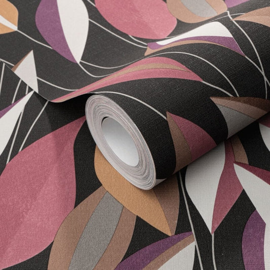 Foliage Leaf Wallpaper - Violet/Multi - Erismann - 10431 - 06Wallpaper199