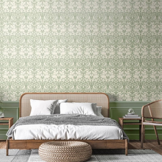Forest Rabbit Wallpaper - Sage Green - Hoopla Walls - HWA1141WWallpaper199