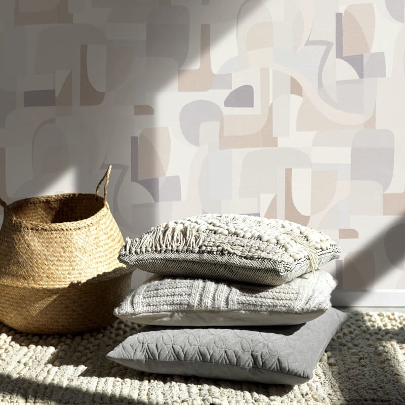 Fragment Modern Geometric Wallpaper - Beige Multi - Erismann - 10432 - 31Wallpaper199