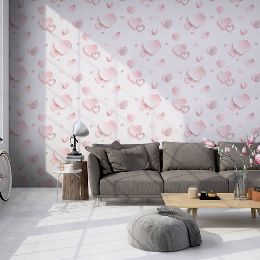Gallery Hearts Glitter Wallpaper - Pink - Muriva - J92603Wallpaper199