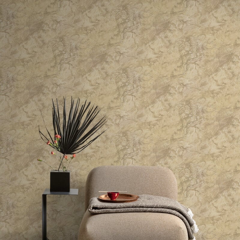 Grand Onyx Marble Metallic Wallpaper - Beige - Grandeco - WL1302Wallpaper199