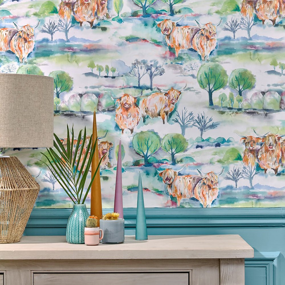 Heilan Herd Wallpaper - Green - Voyage Maison - HEILAN/WPO/HERWallpaper199