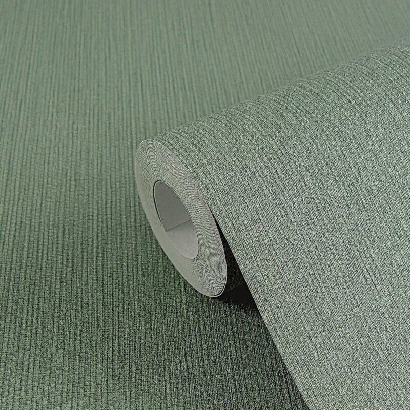 Hessian Texture Wallpaper - Green - Michalsky Living - 39987-4Wallpaper199
