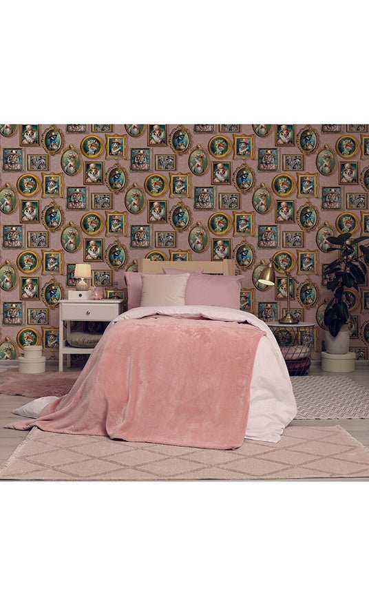 Holden Regal Beasts Wallpaper - Pink - Holden Décor - 13793Wallpaper199