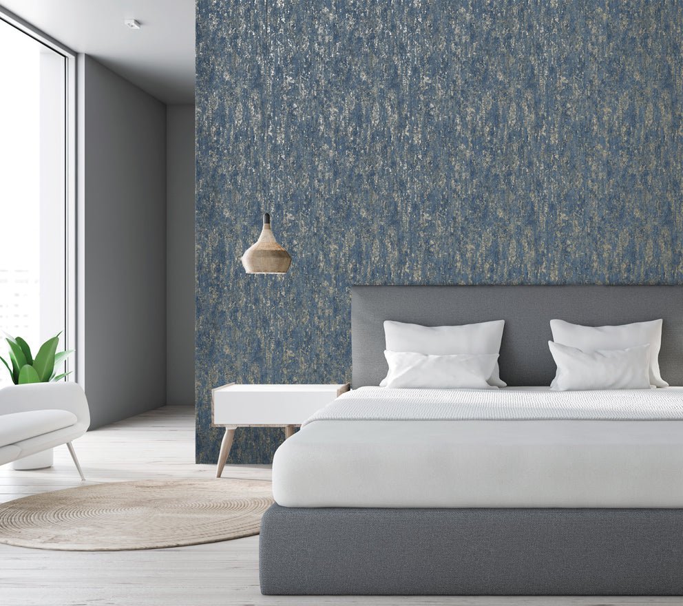 Industrial Texture Wallpaper - Navy - Holden Décor - 12842Wallpaper199