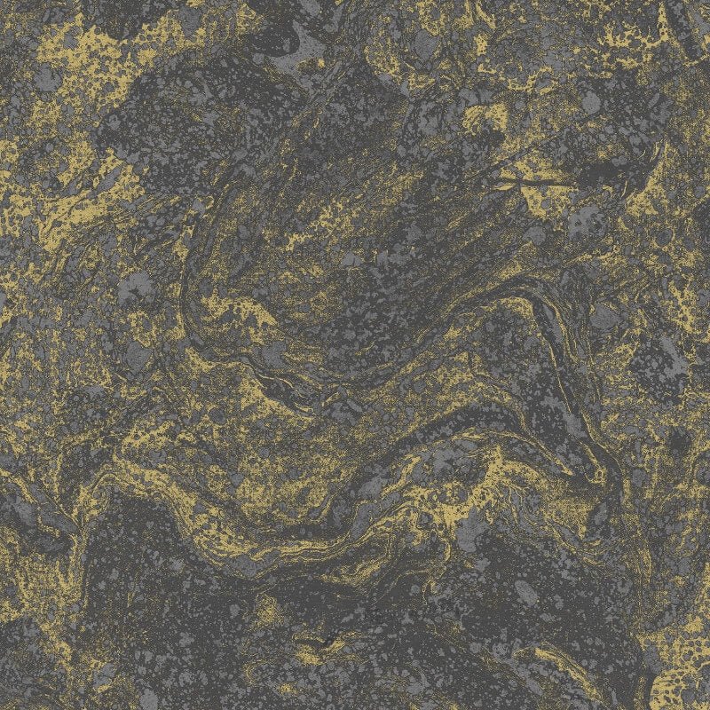 Infused Marble Metallic Wallpaper - Black/Gold - SK Filson - SK20030Wallpaper199