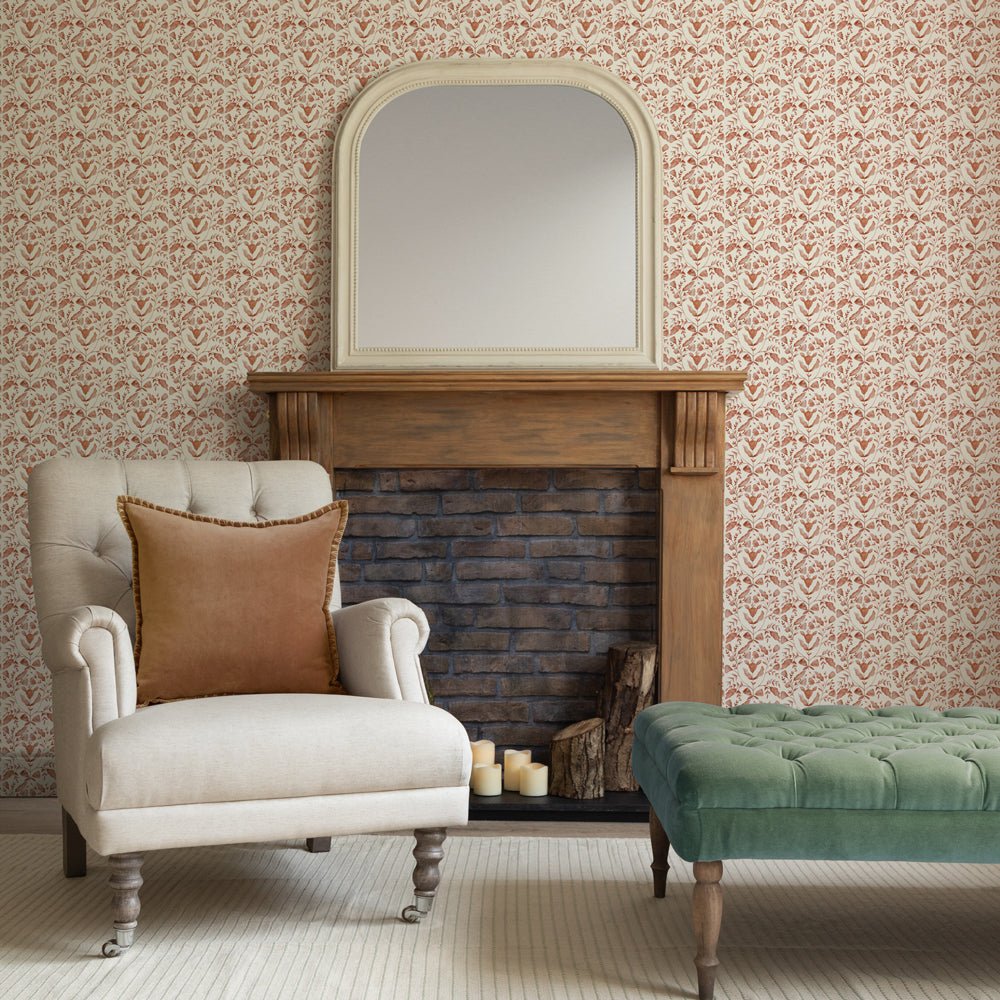 Juna Wallpaper - Terracotta - Voyage Maison - JUNA/WPO/TERWallpaper199
