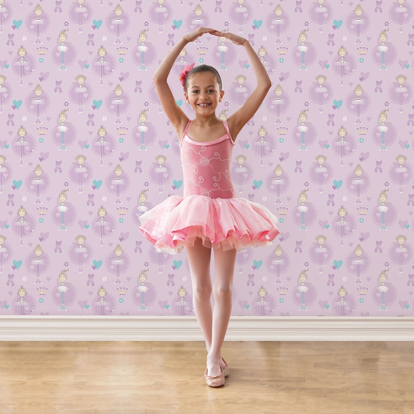 Just 4 Kids 2 Ballerina Wallpaper - Purple - Galerie - G56507Wallpaper199