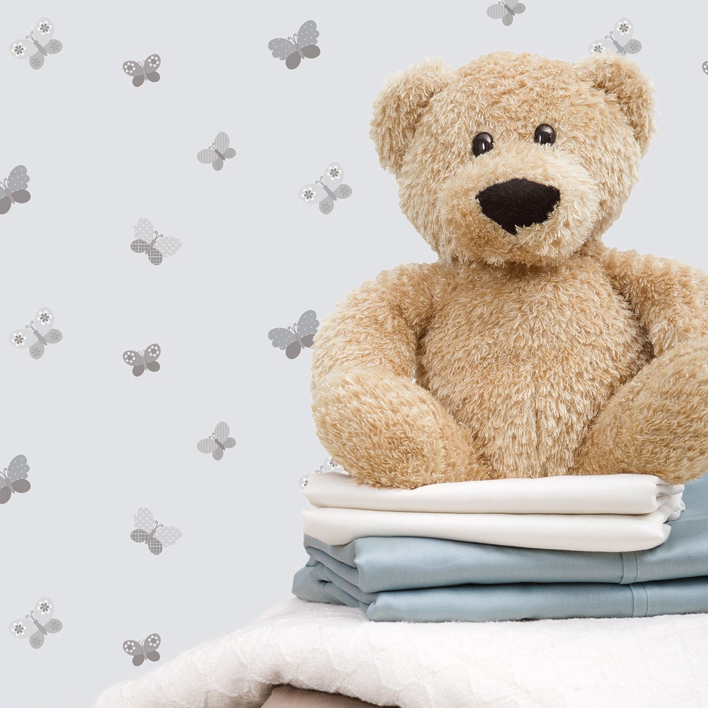 Just 4 Kids 2 Butterfly Wallpaper - Grey - Galerie - G56504Wallpaper199