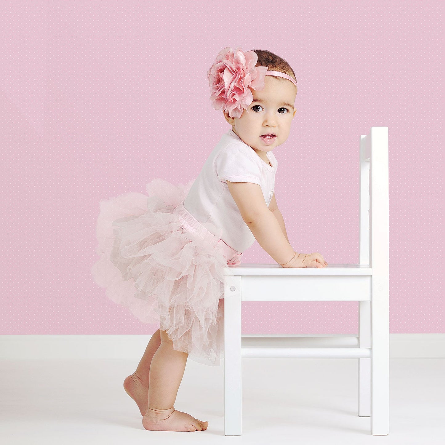 Just 4 Kids 2 Dots Wallpaper - Pink - Galerie - G56511Wallpaper199