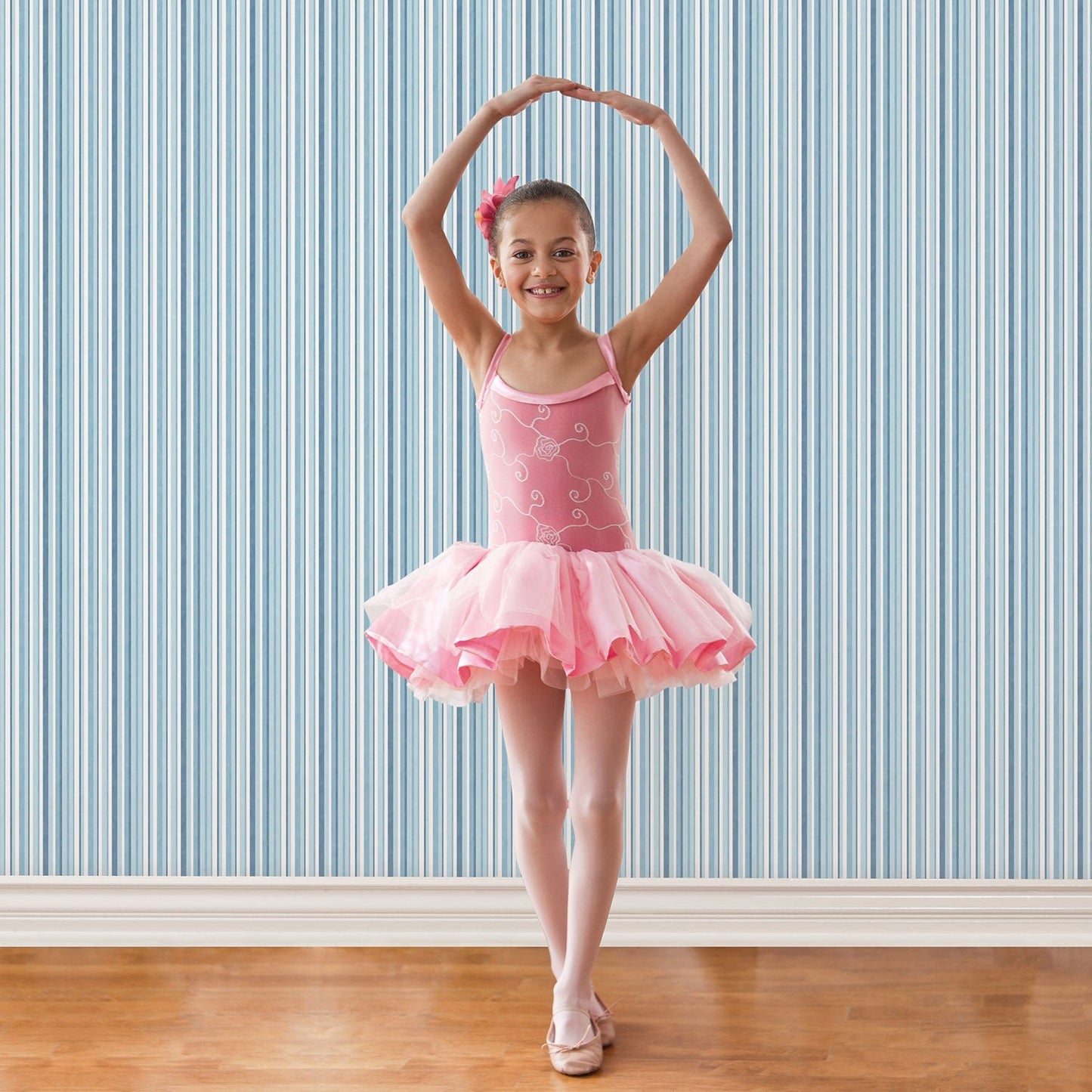 Just 4 Kids 2 Multi Stripe Wallpaper - Blue / White - Galerie - G56502Wallpaper199