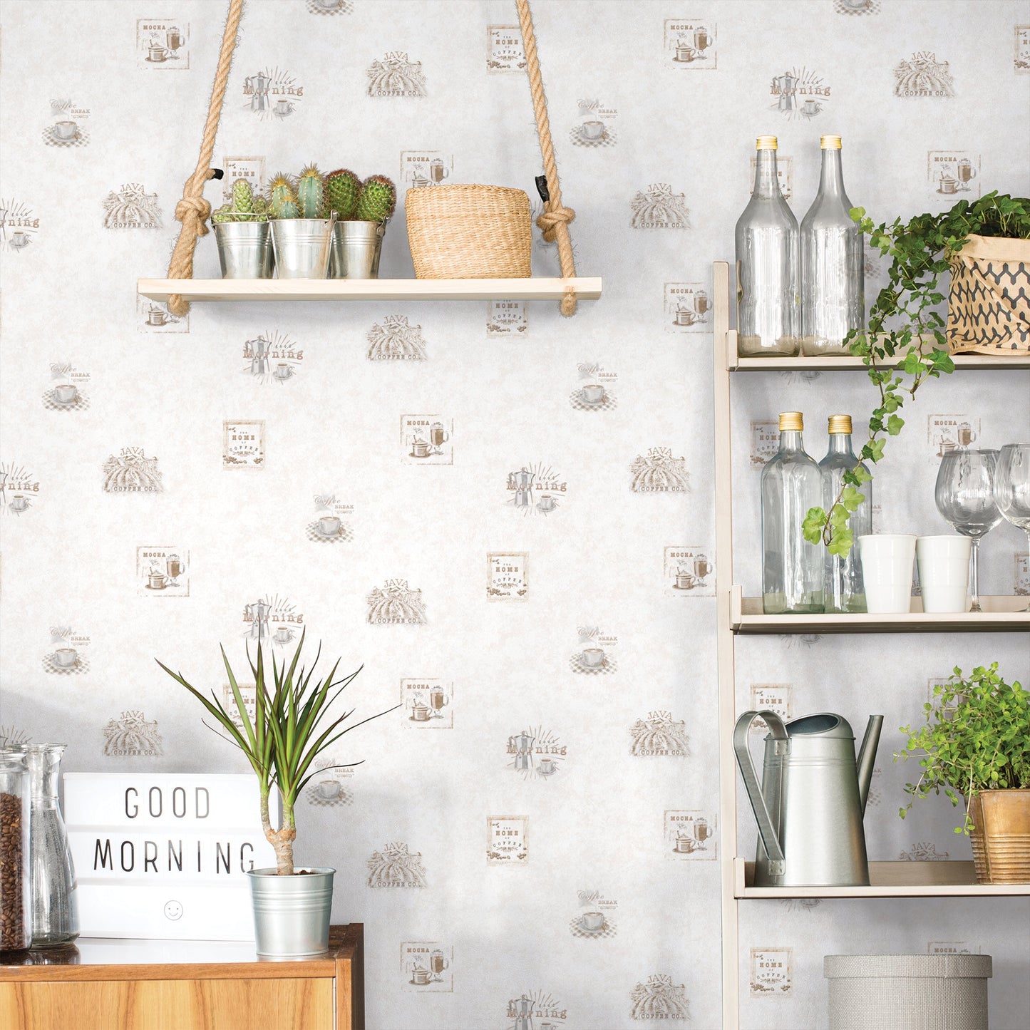 Just Kitchens Coffee Wallpaper - Beige - Galerie - G45414Wallpaper199