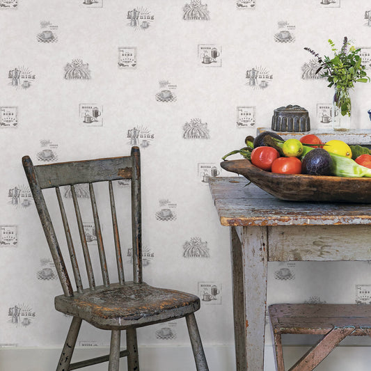 Just Kitchens Coffee Wallpaper - Black / Grey - Galerie - G45413Wallpaper199