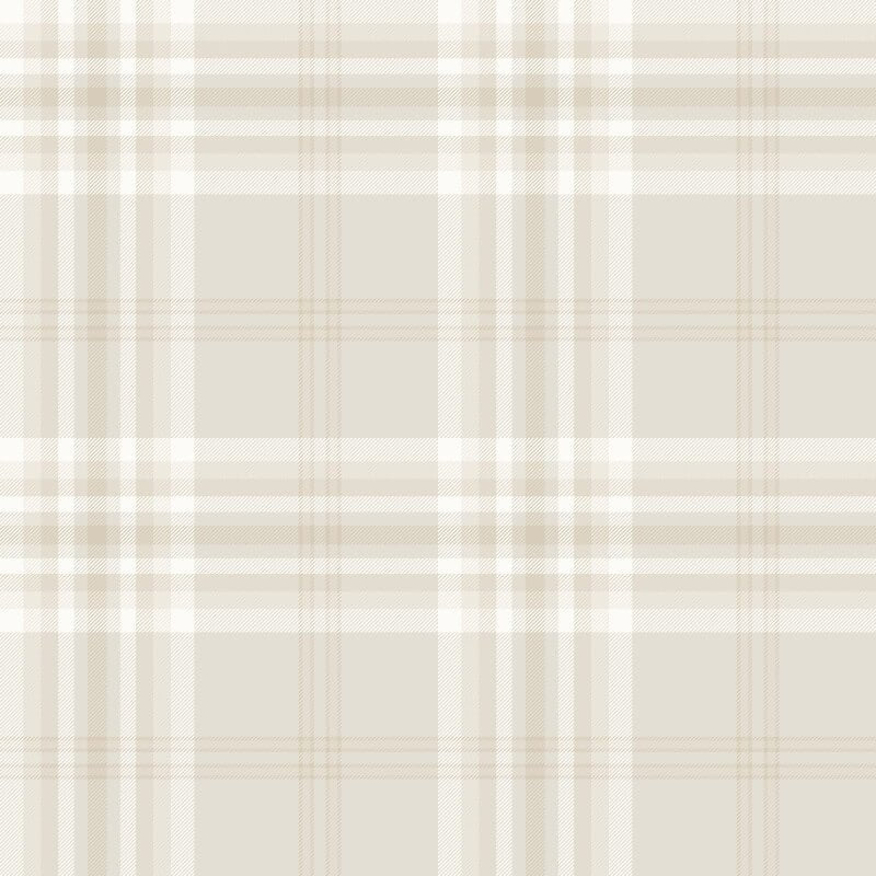 Kelso Check Wallpaper - Cream - Catherine Lansfield - 165525Wallpaper199